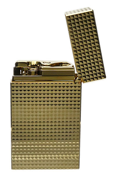 Lighters S.T. Dupont Lighter - Le Grand Diamondhead Yellow Gold