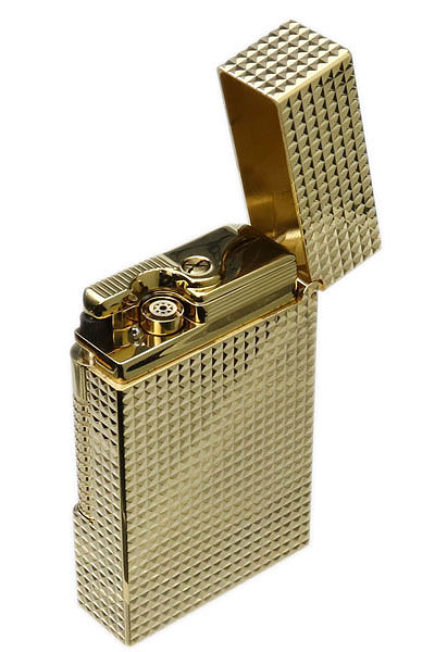 Lighters S.T. Dupont Lighter - Le Grand Diamondhead Yellow Gold