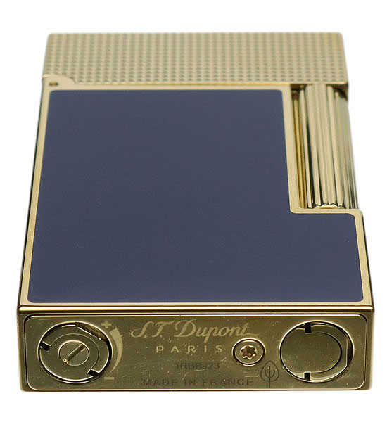 Lighters S.T. Dupont Lighter - Ligne 2 Palladium Blue Lacquer