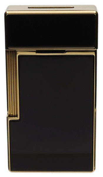 Lighters S.T. Dupont Lighter - Big D Black Lacquer/Gold