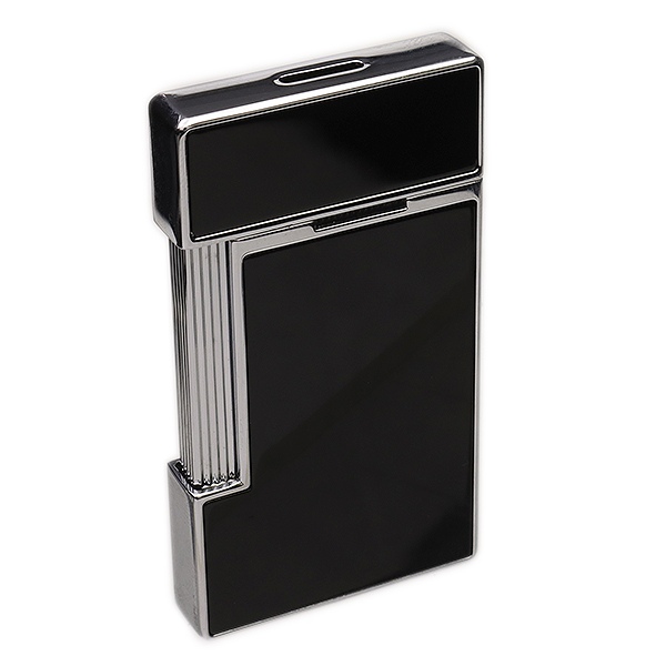 Lighters S.T. Dupont Lighter - Slimmy Black Lacquer/Chrome