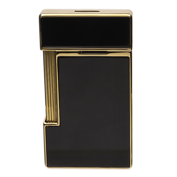 Lighters S.T. Dupont Lighter - Slimmy Black Lacquer/Gold