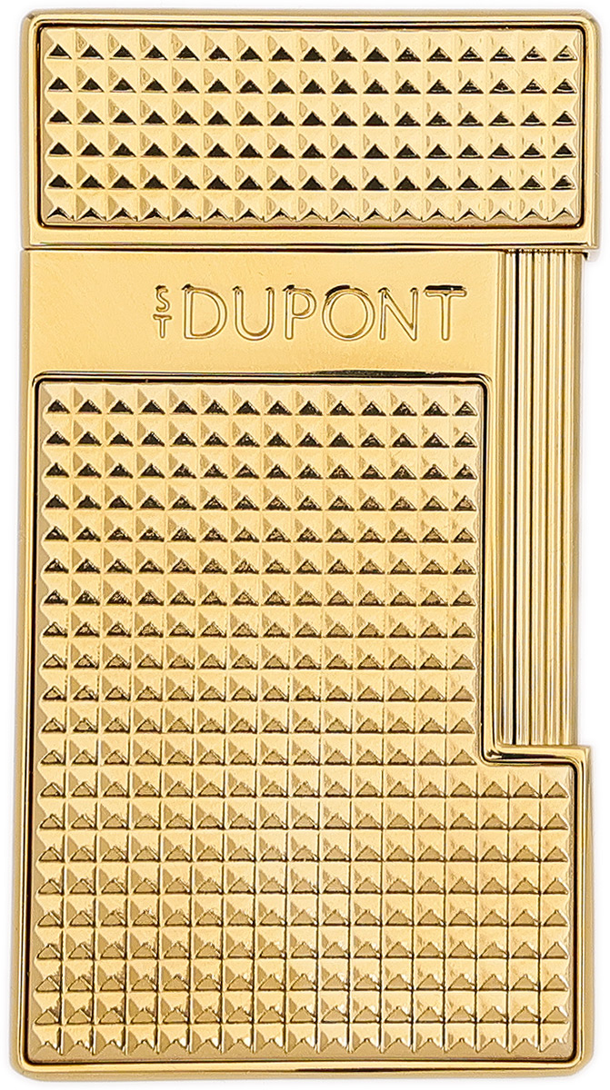 Lighters S.T. Dupont Lighter - Slimmy Diamond Head Gold