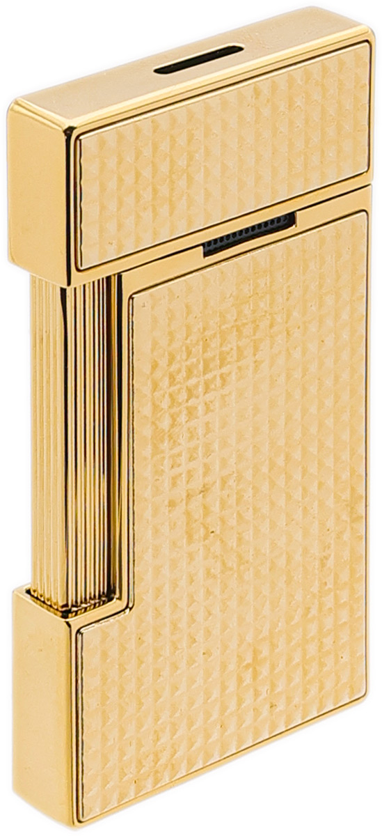 Lighters S.T. Dupont Lighter - Slimmy Diamond Head Gold