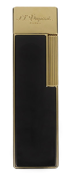 Lighters S.T. Dupont Lighter - Twiggy Black Lacquer/Gold