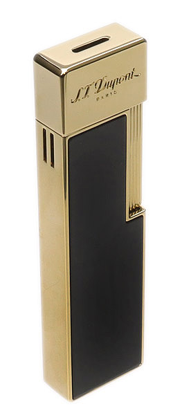 Lighters S.T. Dupont Lighter - Twiggy Black Lacquer/Gold