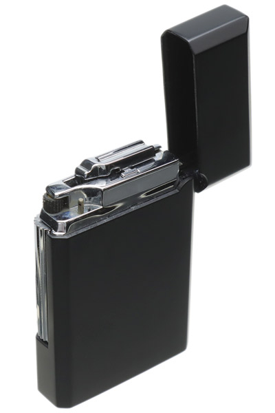 black cigarette lighter Visol Canary Single Torch Cigar with Built-In Punch Cutter or custom artwork prominently displayed The Solid Colored Standard Flint Cigarette Lighter is CPSC approved and makes a wonderful promotional gift for a variety of different businesses Line 2 Natural Black Lacquer
