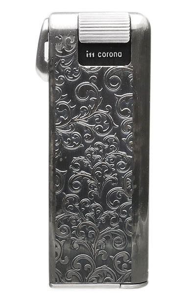 Lighters IM Corona Pipe Lighter - Pipe Master Silver Arabesque