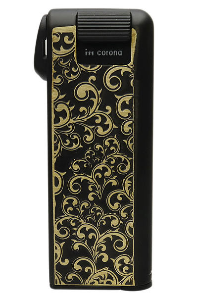 Lighters IM Corona Pipe Lighter - Pipe Master Black Arabesque