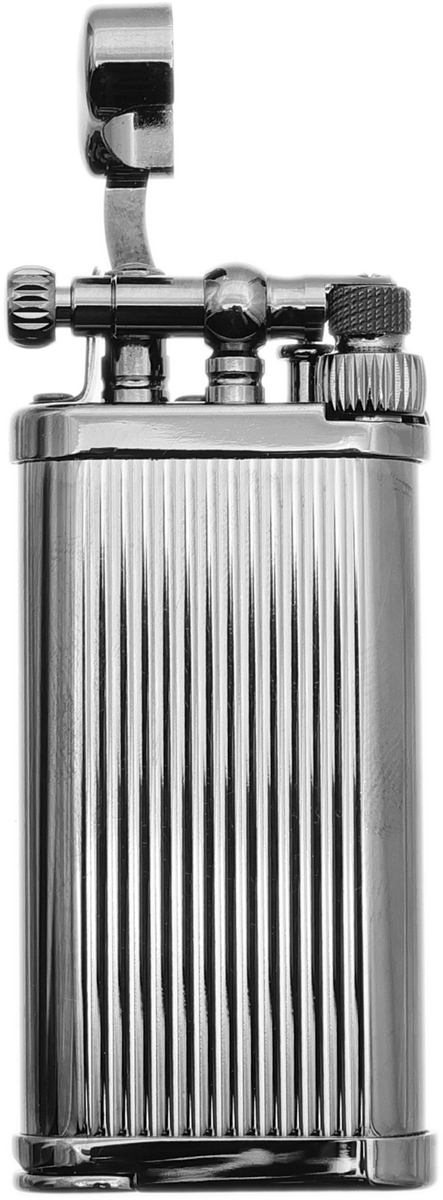 Lighters IM Corona Pipe Lighter - Old Boy Pinstripe Gunmetal