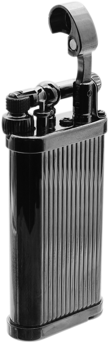 Lighters IM Corona Pipe Lighter - Old Boy Pinstripe Gunmetal