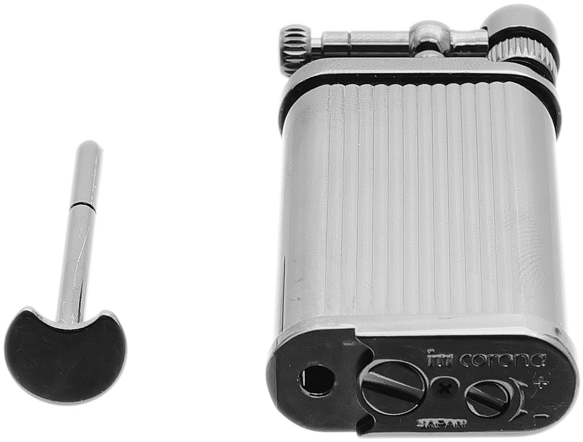 Lighters IM Corona Pipe Lighter - Old Boy Pinstripe Gunmetal