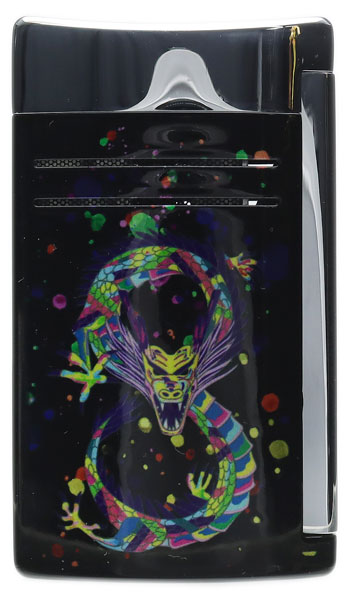 Lighters S.T. Dupont Lighter - Maxijet Dragon Black/Chrome