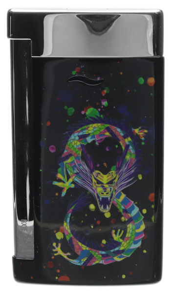 Lighters S.T. Dupont Lighter - Slim 7 Dragon Black/Chrome