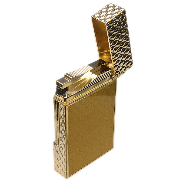Lighters S.T. Dupont Lighter - Ligne 2 Guilloche Honey/Gold