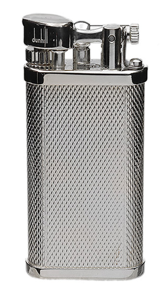 Dunhill Unique Barley Silver Plate Lighter