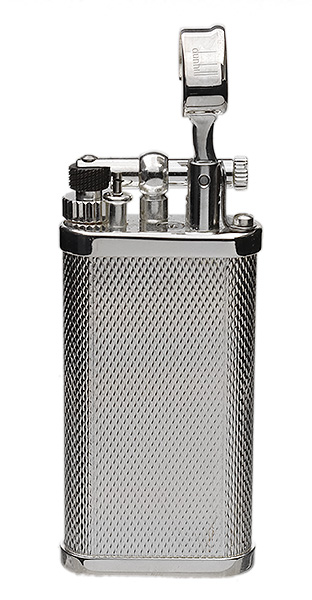 Lighters Dunhill Pipe Lighter - Unique Barley Silver Plate