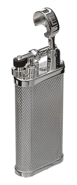Lighters Dunhill Pipe Lighter - Unique Barley Silver Plate