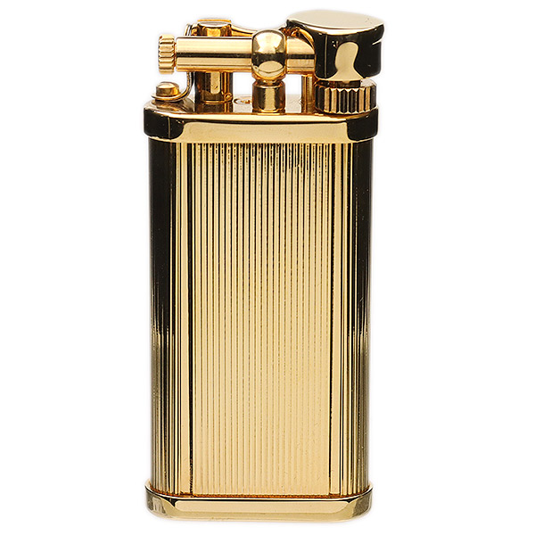 Unique Lines Gold Plate Pipe Lighter - Dunhill