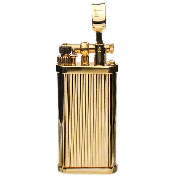 Lighters Dunhill Pipe Lighter - Unique Lines Gold Plate