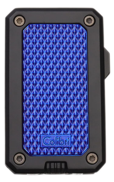 Lighters Colibri Cigar Lighter - Rally Black and Blue