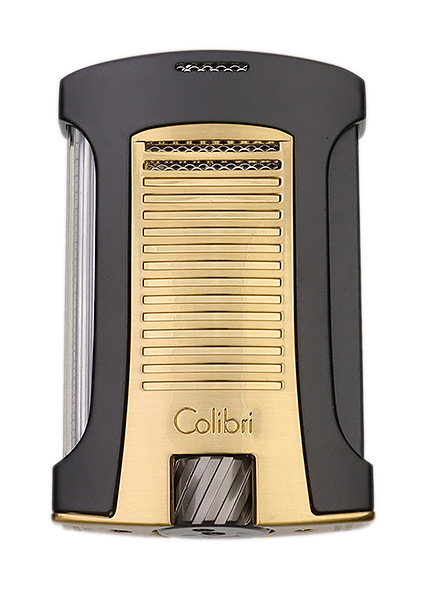 Lighters Colibri Cigar Lighter - Daytona Black and Brushed Gold