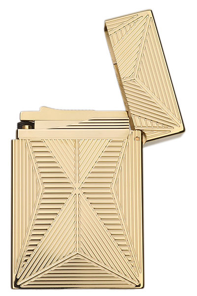 Lighters S.T. Dupont Lighter - Ligne 2 Small Fire X Yellow Gold