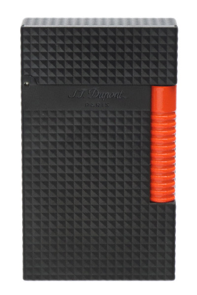 Lighters S.T. Dupont Lighter - Le Grand Noir Satiné Fluo Orange