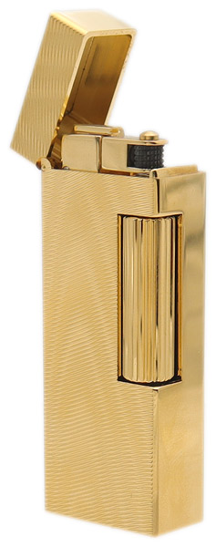 Lighters Dunhill Pipe Lighter - Rollagas Moire Gold Plated