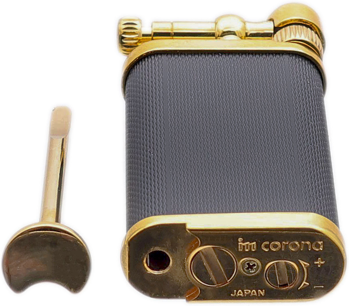 Lighters IM Corona Pipe Lighter - Old Boy Black and Gold