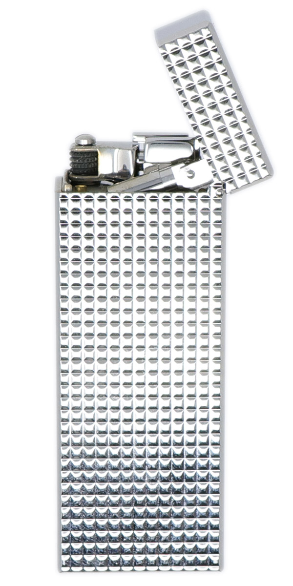 Lighters Dunhill Pipe Lighter - Rollagas Hobnail Silver Plated