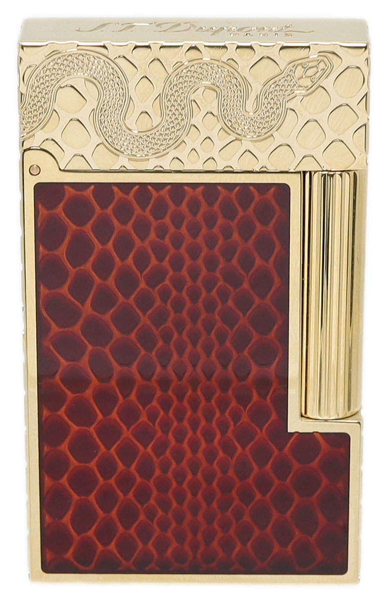Lighters S.T. Dupont Lighter -  Ligne 2 Limited Edition Year of the Snake Red and Gold