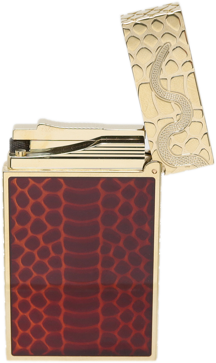 Lighters S.T. Dupont Lighter -  Ligne 2 Limited Edition Year of the Snake Red and Gold