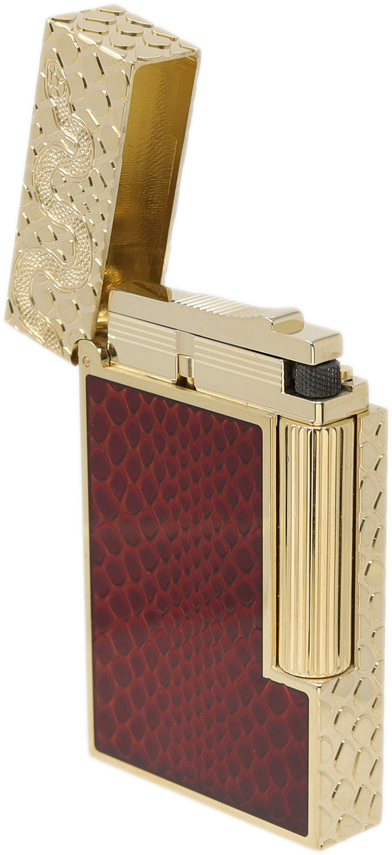 Lighters S.T. Dupont Lighter -  Ligne 2 Limited Edition Year of the Snake Red and Gold