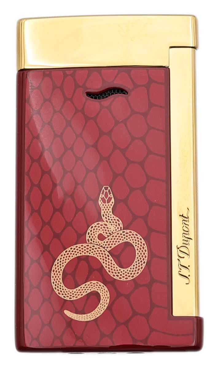 Lighters S.T. Dupont Lighter - Slim 7 Limited Edition Year of the Snake Red