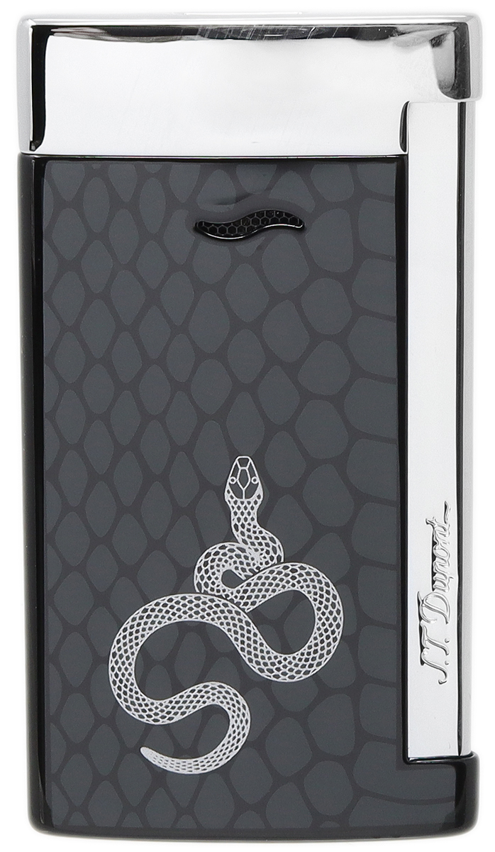 Lighters S.T. Dupont Lighter - Slim 7 Limited Edition Year of the Snake Black