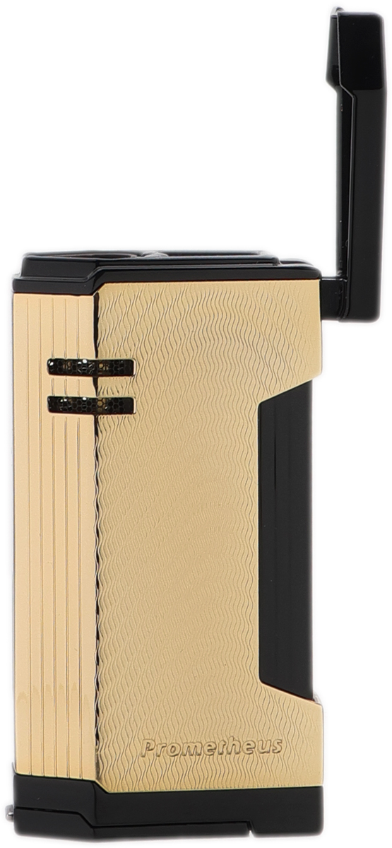 Lighters Prometheus Cigar Lighter - Magma X God of Fire(Gold on White Lacquer)