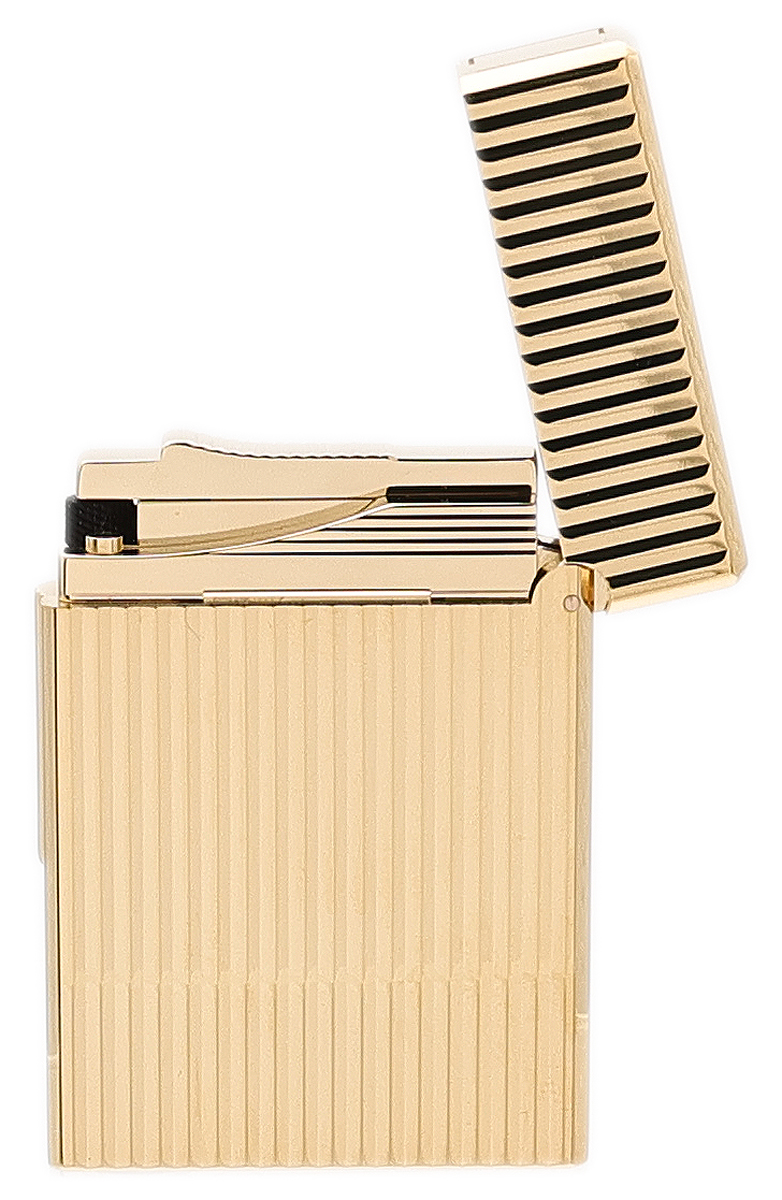 Lighters S.T. Dupont Lighter - Ligne 1 Vertical Line Yellow Gold