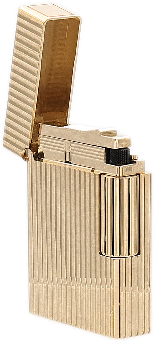 Lighters S.T. Dupont Lighter - Ligne 1 Vertical Line Yellow Gold