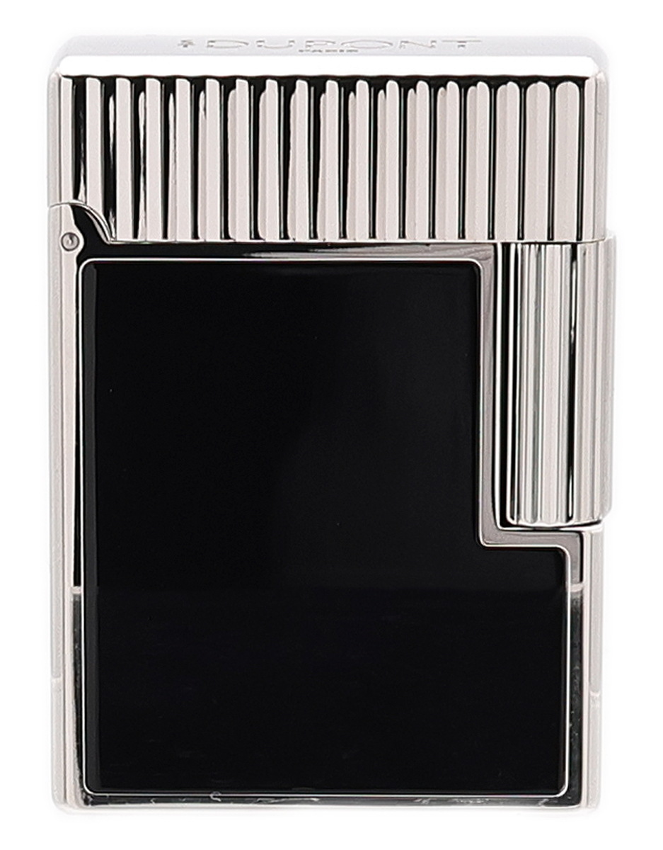 Lighters S.T. Dupont Lighter - Ligne 1 Vertical Line Black and Palladium