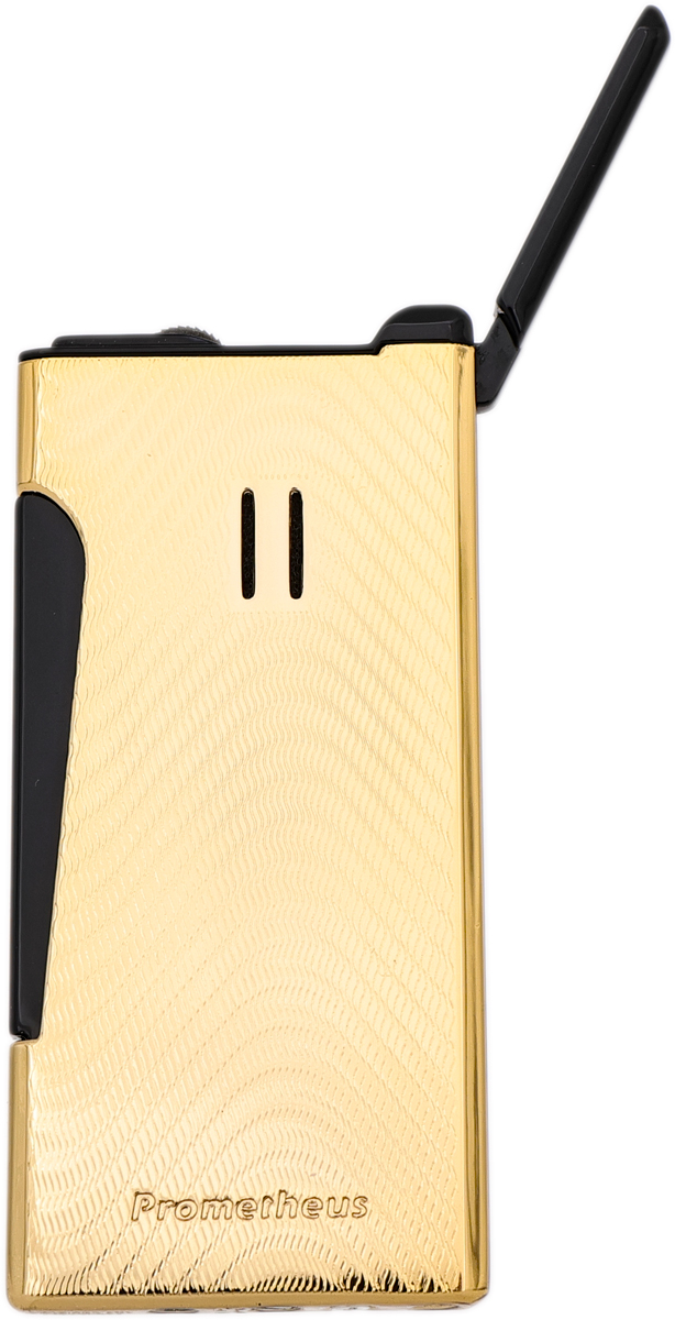 Lighters Prometheus Cigar Lighter - Retro Flint God of Fire (Gold on White  Lacquer)