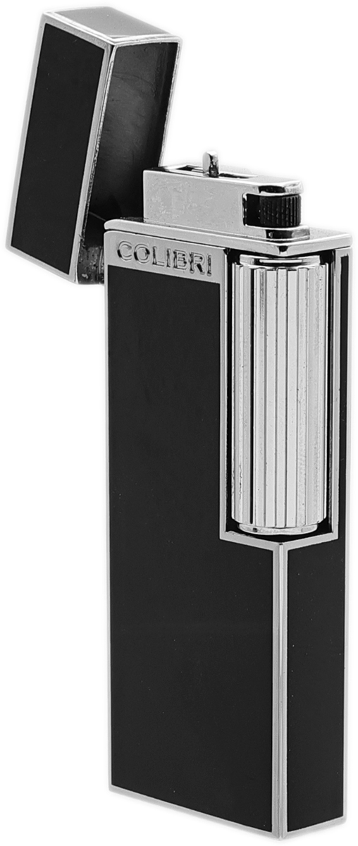 Lighters Colibri Cigar Lighter - Continental Black and Chrome