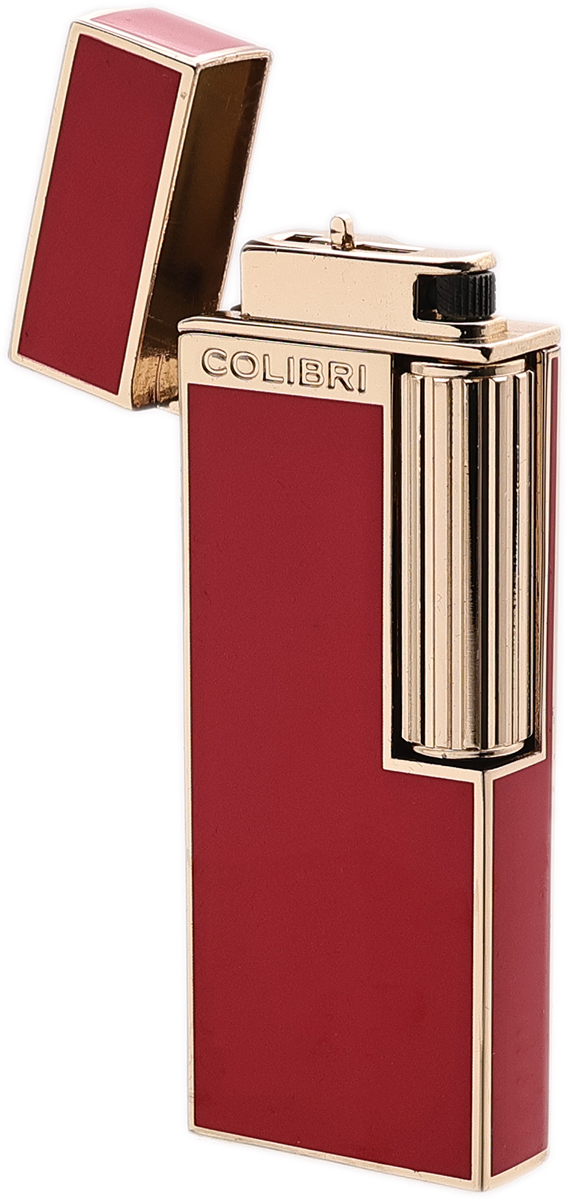 Lighters Colibri Cigar Lighter - Continental Red and Gold