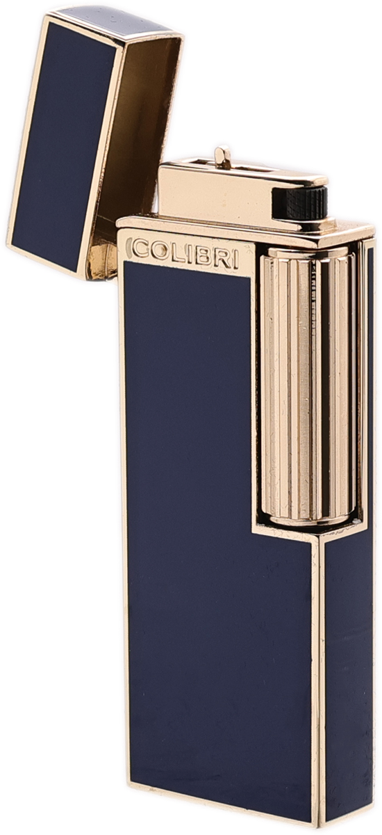 Lighters Colibri Cigar Lighter - Continental Navy and Gold