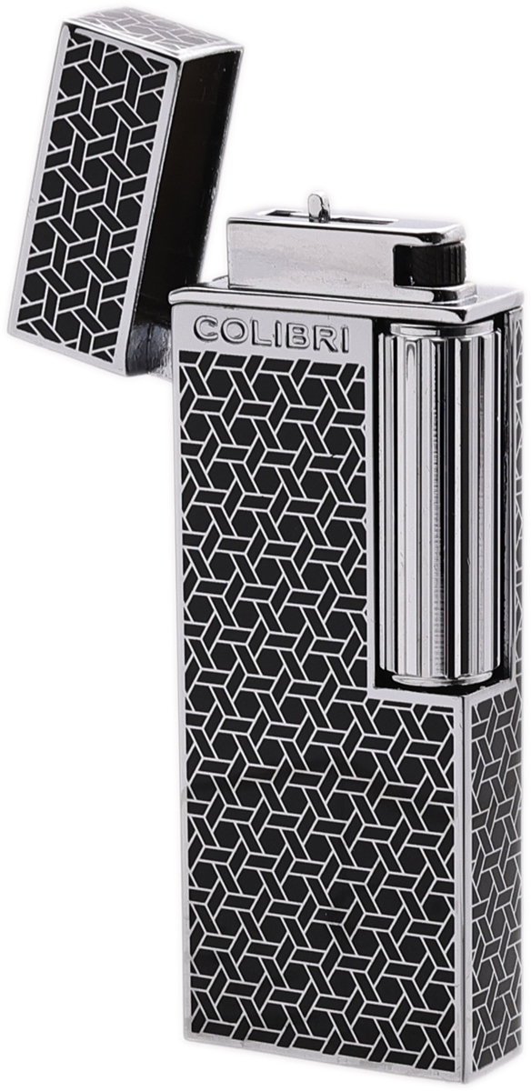 Lighters Colibri Cigar Lighter - Continental Chrome Patterned