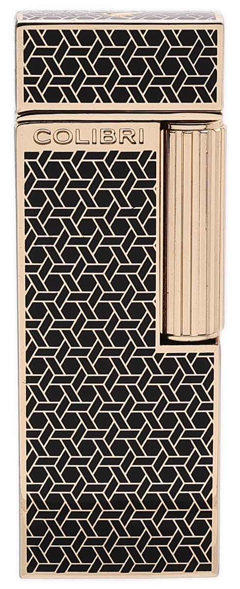 Lighters Colibri Cigar Lighter - Continental Gold Patterned