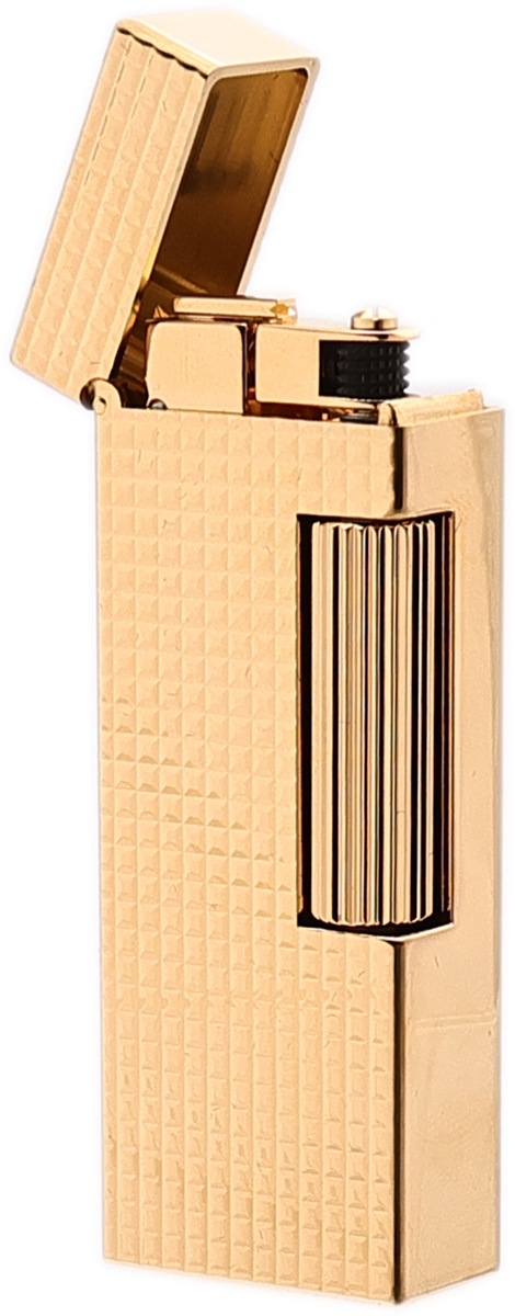 Lighters Dunhill Pipe Lighter - Rollagas Gold Plated Hobnail