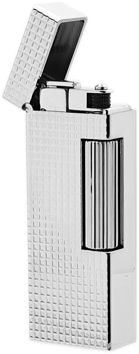 Lighters Dunhill Pipe Lighter - Rollagas Silver Plated Hobnail