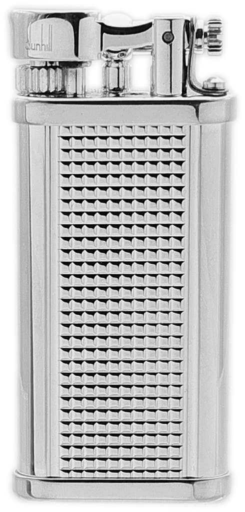 Lighters Dunhill Pipe Lighter - Unique Silver Plated Hobnail