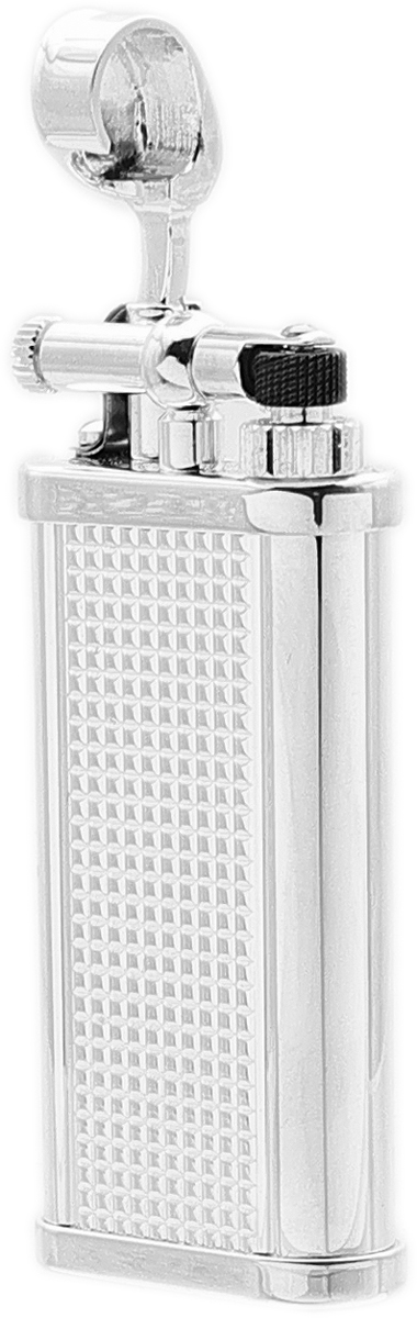 Lighters Dunhill Pipe Lighter - Unique Silver Plated Hobnail